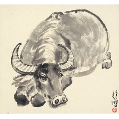徐悲鸿 十二生肖图 牛