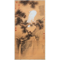 郎世宁 白鹰图122.25x64.79